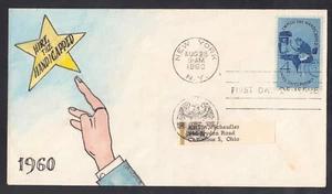 US Stamp #1155 Handicapped on Herman Maul Handpainted First Day Cover VF - Picture 1 of 1