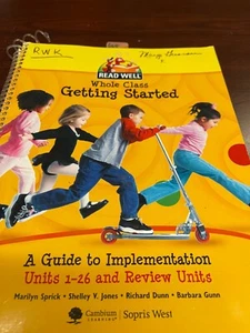 VOYAGER Read Well GETTING STARTED Teacher Guide IMPLEMENTATION  GUIDE Units 1-26 - Picture 1 of 5