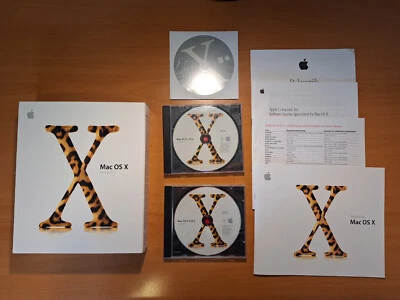 Apple Mac OS X 10.2 Jaguar Retail Big Box Vintage 2002 for PowerPC M8712N/A / NL - Bild 1 von 3