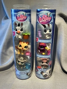 Littlest Pet Shop LPS G7 Series 2 Pet Trio Tube Park Pets 6 Pets Total - Picture 1 of 5