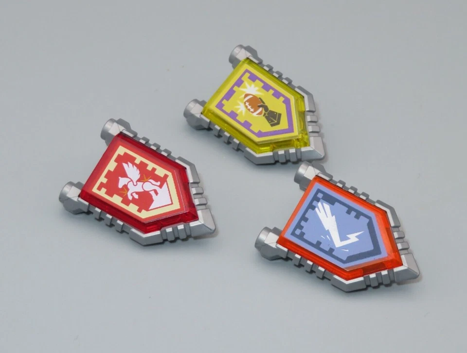 Lego #10 Nexo Caballeros Escudos con Azulejos Lote de 3 para Minifiguras Foto 1 de 1