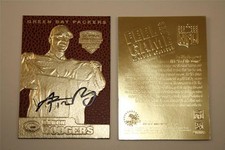 AARON RODGERS SIGNATURE 2005 DRAFT PICK 23KT GOLD RETRO ROOKIE CARD! TEXTURED!