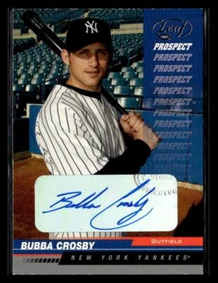 2005 Leaf #208 Bubba Crosby Autographs - Image 1 of 2
