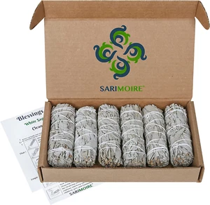 White Sage Smudge Sticks - 6-4" Sage Bundles - Perfect Sage Stick Smudge Sticks  - Picture 1 of 12
