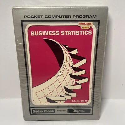 Sealed Vintage Business Statistics Radio Shack TRS-80 Pocket Comp 26-3516 S12 - Image 1 of 4