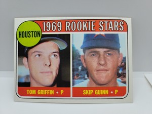 1969 Topps #614 Houston's Rookie Stars Griffin/Guinn EX-MT+