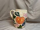 EDDIE BAUER Pitcher Made in ITALY Leaf and fruit Motif 8” Tall. Cool piece!