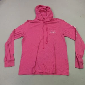 Vineyard Vines Hoodie Girls Medium Long Sleeve Workout Gym Lightweight Pink - Picture 1 of 11