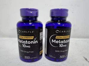 2-Pack Carlyle Melatonin 10mg | 300 Softgels | for Adults | Non-GMO, Gluten Free - Picture 1 of 2
