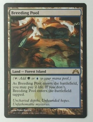 MTG Singles - Shockland - Breeding Pool - Gatecrash -F81 - Image 1 of 2