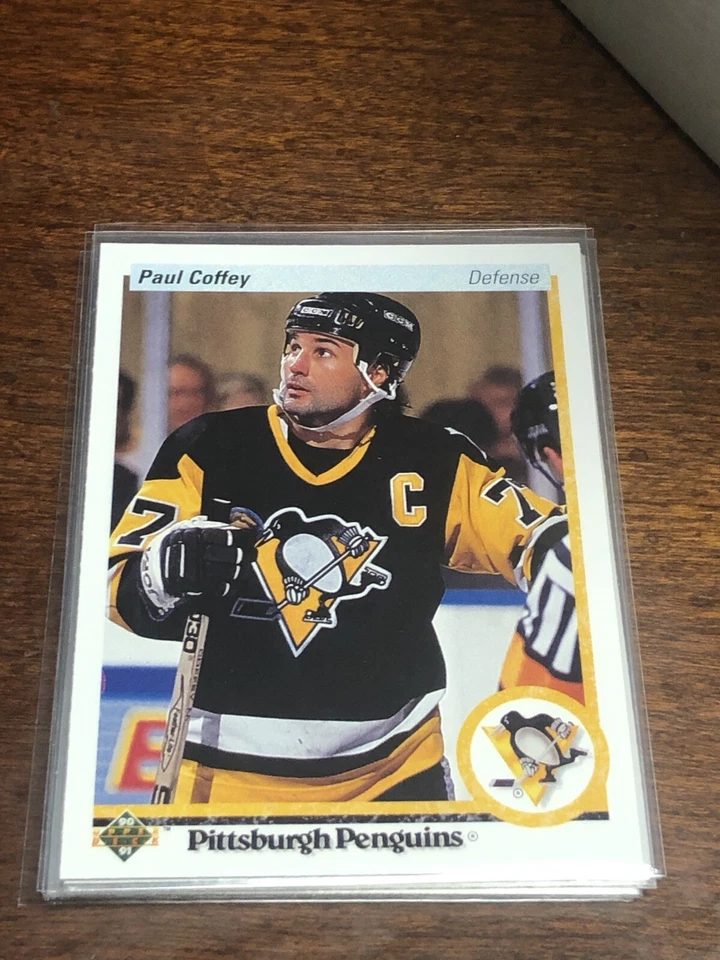 1990-91 Upper Deck Hockey #124 Paul Coffey HOF Pittsburgh Penguins B11 - Image 1 of 1