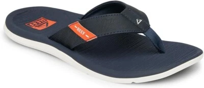 Sandalia Chancla Man Reef Santa Ana Arch Support Amigable con el Agua CJ6599 Azul Marino Nueva Foto 1 de 4