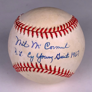 Mike McCormick signed autographed baseball AMCo COA 21446