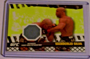 Alfombra de lucha usada Topps UFC Event 2010 reliquia Wanderlei Silva UFC 84 - Imagen 1 de 1