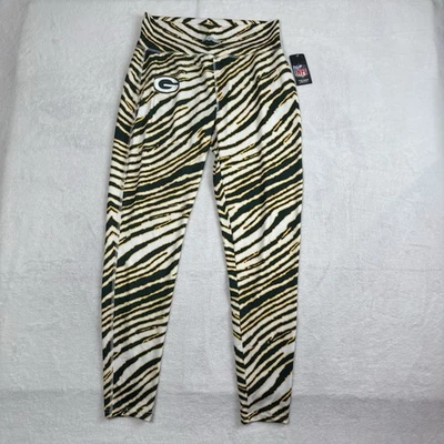 Leggings Majestic Fan Moda Zubaz Greenbay Packers Tigre Rayas Para Mujer Grandes Foto 1 de 4