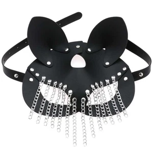 Niñas Máscaras Juegos con disfraces Mascarada Disfraz Vendada Máscara Mujeres Sexy Punk Cuero Gato - Imagen 1 de 4