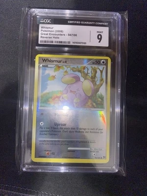 2008 Pokémon Great Encounters Whismur 94/106 Reverse Holo Cgc 9 - Image 1 of 2