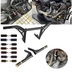 Front Crash Bar & Saddlebag Guards For Harley Softail Low Rider ST FXLRST 22-24 - Picture 1 of 19