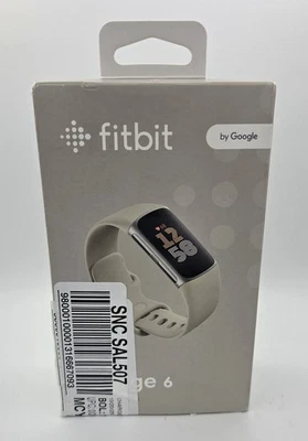 Fitbit Charge 6 Advanced Fitness & Health Tracker prata/porcelana - caixa aberta - Imagem 1 de 4