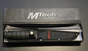 MTech USA MT‑575 10.5″ Fixed Blade Knife Full Tang, 440 Stainless, Nylon Sheath - Picture 1 of 5