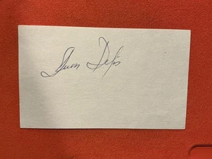 Juan Delis 🔥1955 Senators 🔥Cuban Baseball Player 🔥RARE Signed Auto 3x5🔥🔥 - Picture 1 of 1