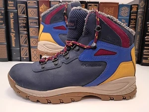 Columbia Waterproof Yoncalla Hiking Boots Womens Size 7.5 Gorpcore Blue, Yellow - Picture 1 of 11