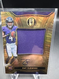 2023 Panini Gold Standard Zay Flowers Rookie Patch Auto RPA /149