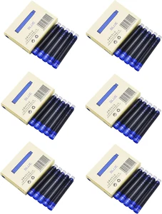 Jinhao Fountain Pen Blue Ink Cartridge International Standard 2.6Mm Bore - Picture 1 of 12