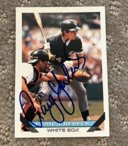 Craig Grebeck signed autographed 1993 Topps 259 Chicago White Sox Baseball Card - Picture 1 of 1