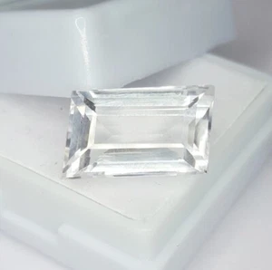 Natural White Sapphire 9.07 Ct Loose Certified Gemstone Sapphire Fancy Shape Gem - Picture 1 of 9