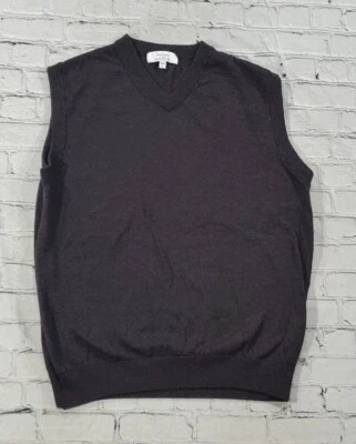 Chaleco Suéter Turnberry 100% Lana Merino Extra Fina Golf Marrón PARA HOMBRES TALLA GRANDE  Foto 1 de 4