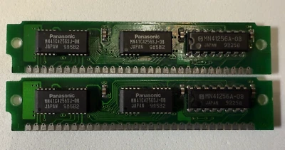 IBI M2V0 SSM251A9B J0345BA 2 X 30Pin SIMM Memory Module RAM  mn41c4256sj-08 - Image 1 of 4