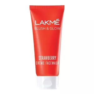 Lakme Blush & Glow Strawberry Creme Face Wash 100 gm - Picture 1 of 5