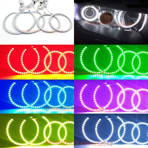 LED halo ring for Honda accord CL7 CL9 03-07 Headlight angel eye DRL bluetooth - Picture 1 of 12