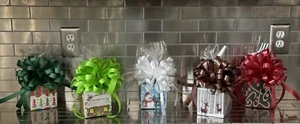 Christmas Gift Basket-Gift Box & 1/2 LB Reese's Peanut Butter Cups Wrap & Bow - Picture 1 of 1