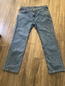 Levi's 514 Jeans Herren 36 x 29 * blau gerades Bein mittlere Waschung Baumwollmischung Denim - Bild 1 von 5