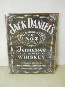 Jack Daniel's Old No. 7 Tennessee Whisky Metal Letrero Garaje Hombre Cueva Decoración - Imagen 1 de 3