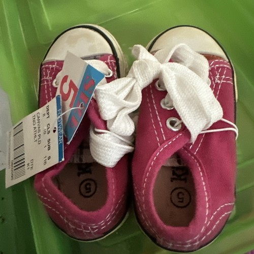 Sneakers per bambini a quadri rosa Converse taglia bambino 5