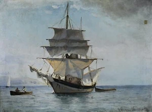 Ioannis Altamouras Boat to Spetses 1877 17"x 22" Archival Art Print - Picture 1 of 1