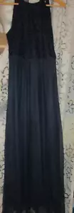 NEU - Vila Abendkleid mit Spitze Gr. 36 dunkelblau (16) - Bild 1 von 10
