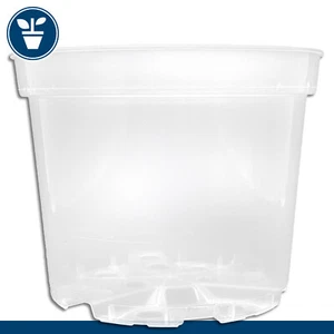 1 x Orchideentopf transparent Ø 13 x 10,5 cm Blumentopf Kulturtopf Pflanztopf - Bild 1 von 2