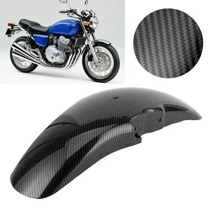 Carbon Fiber Style Front For CB400 92-98 Mudguard With Advanced - Picture 1 of 14