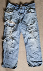 Men Denim Supply Co. Jeans Blue Size 34x30 Holey Worn In Style Nevermore