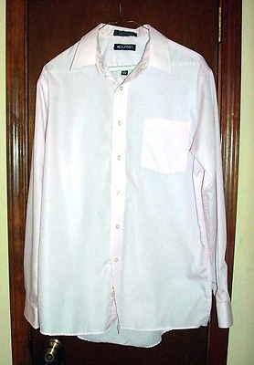 Camisa clásica rosa puritana sin arrugas para hombre-M-15-15-1/2"-34/35* Foto 1 de 2