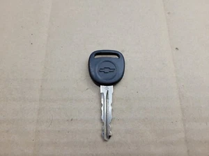 Chevrolet Chevy GM OEM Factory Black & Chrome Ignition Door Key - Picture 1 of 2