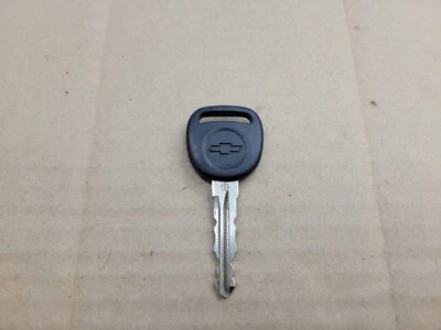 Llave de puerta de encendido negra y cromada de fábrica OEM para Chevrolet Chevy GM Foto 1 de 2