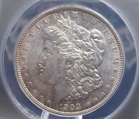 1903 "P" Morgan SILVER Dollar $1 ANACS AU58 #726 East Coast Coin & Collectables Cover