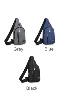 Small Chest Bag Pack Sport Shoulder Sling Cross Body Bag Travel Outdoor Backpack - Picture 1 of 9