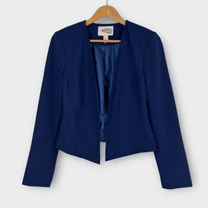 Forever 21 Contemporary Women’s Size Small Solid Blue Open Front Blazer Jacket - Picture 1 of 4