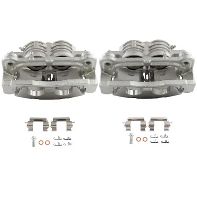 Par de pinzas de freno delanteras con soporte para 03-05 Chevrolet SSR 02-05 GMC Envoy XL Foto 1 de 4